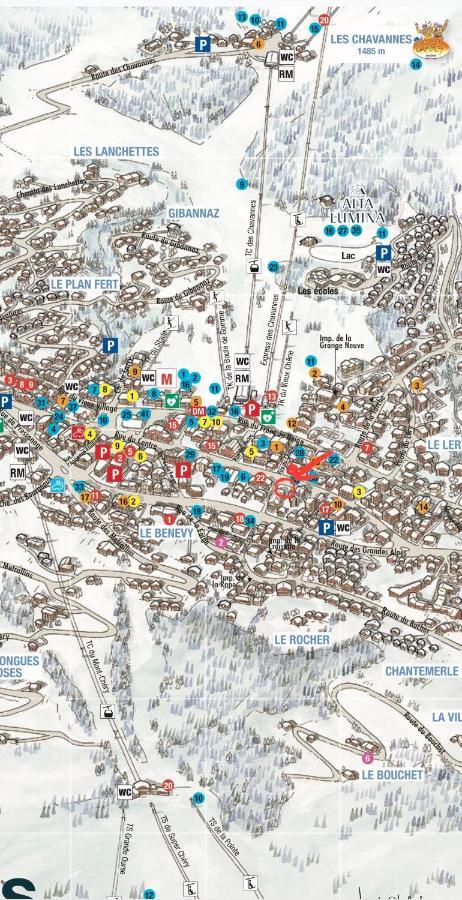Appartement De Standing Plein Centre Station, 50M Des Pistes Les Gets Esterno foto