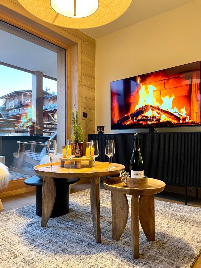 Appartement De Standing Plein Centre Station, 50M Des Pistes Les Gets Esterno foto