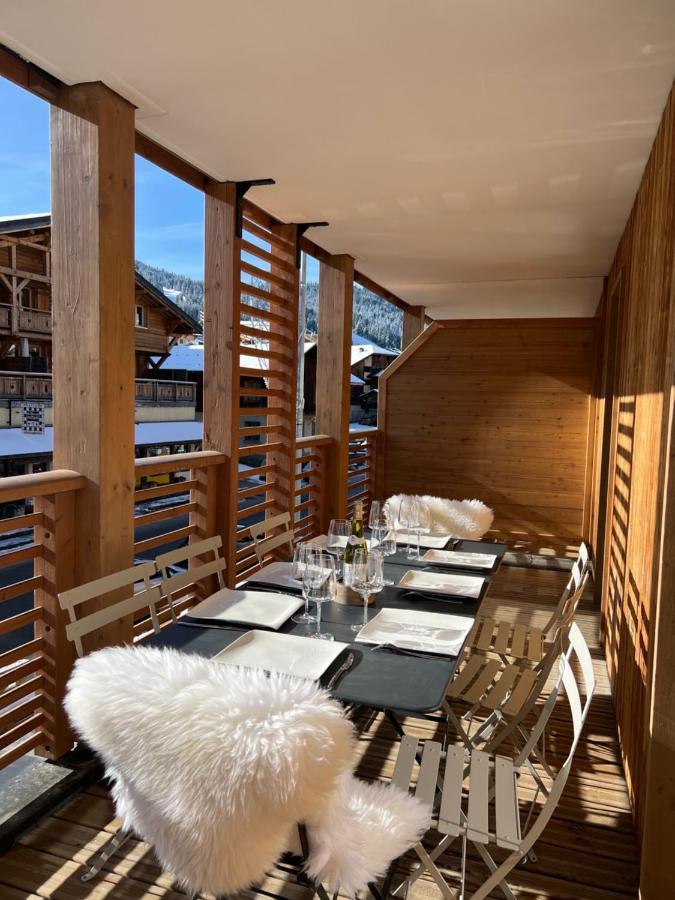 Appartement De Standing Plein Centre Station, 50M Des Pistes Les Gets Esterno foto