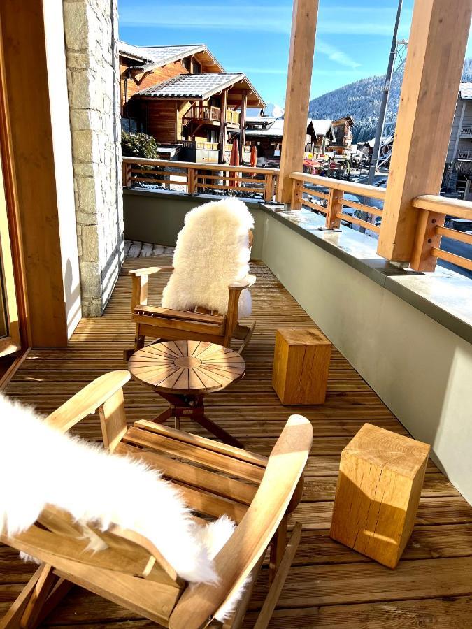 Appartement De Standing Plein Centre Station, 50M Des Pistes Les Gets Esterno foto